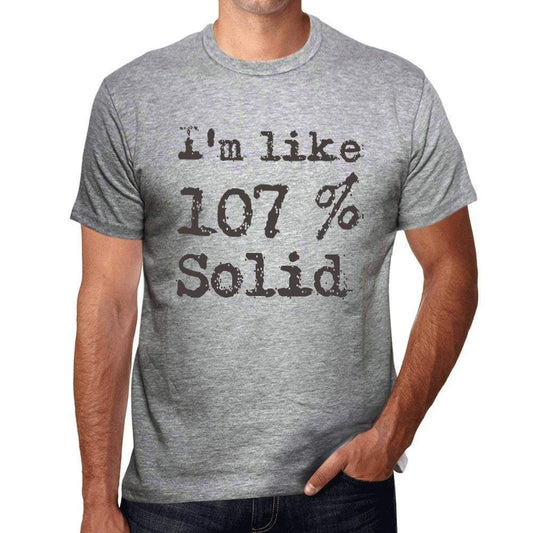 Im Like 100% Solid Grey Mens Short Sleeve Round Neck T-Shirt Gift T-Shirt 00326 - Grey / S - Casual