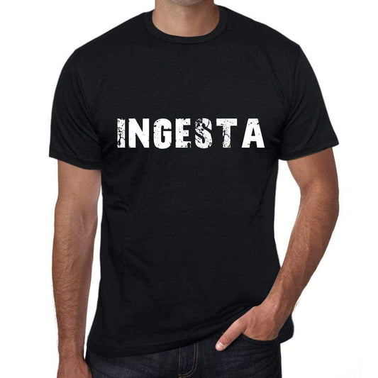 Ingesta Mens Vintage T Shirt Black Birthday Gift 00555 - Black / Xs - Casual