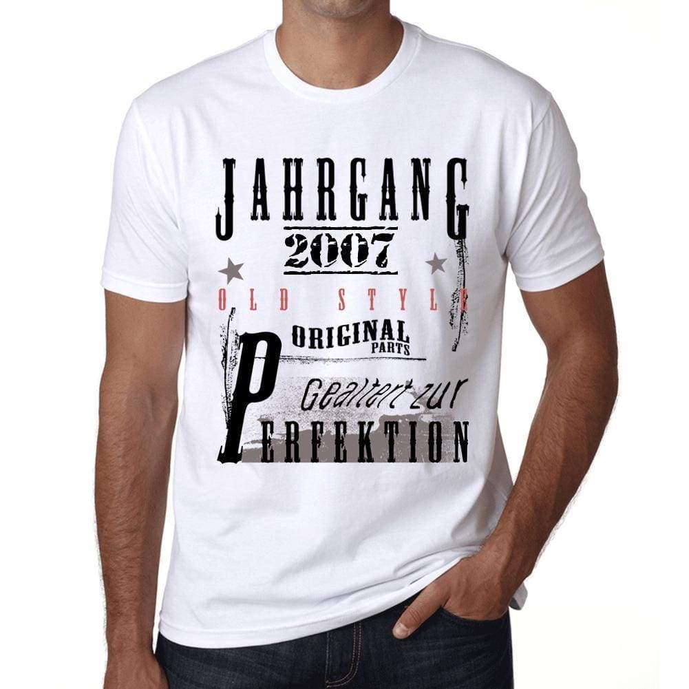 Jahrgang Birthday 2007 Mens Short Sleeve Round Neck T-Shirt Gift T-Shirt 00350 - White / Xs - Casual