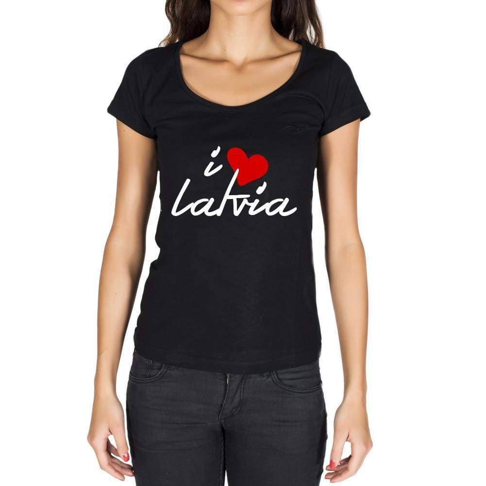 Latvia Womens Short Sleeve Round Neck T-Shirt - Casual