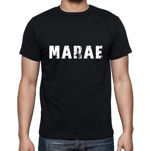 Marae Mens Short Sleeve Round Neck T-Shirt 5 Letters Black Word 00006 - Casual