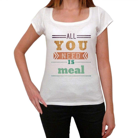 Meal Womens Short Sleeve Round Neck T-Shirt 00024 - Casual
