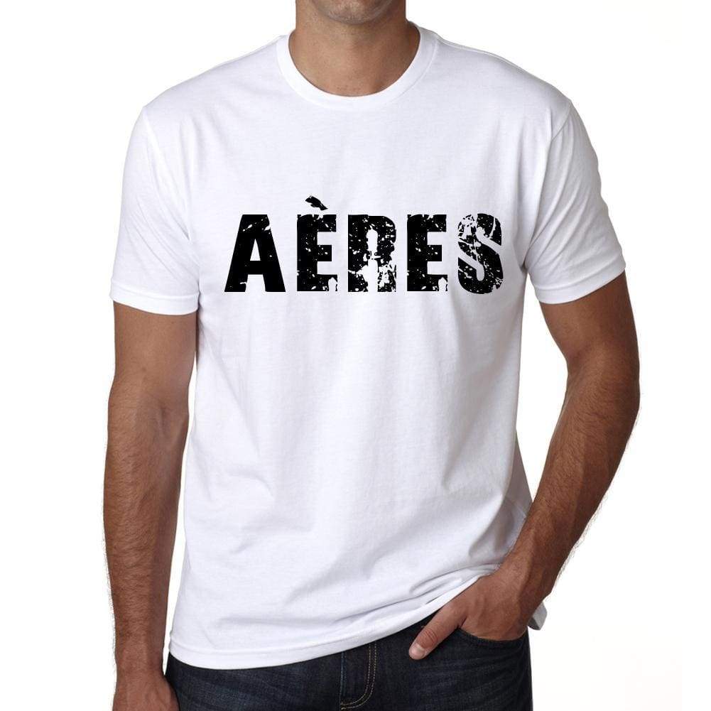 Mens Tee Shirt Vintage T Shirt Aéres X-Small White 00561 - White / Xs - Casual
