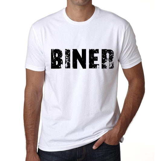 Mens Tee Shirt Vintage T Shirt Biner X-Small White 00561 - White / Xs - Casual