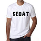 Mens Tee Shirt Vintage T Shirt Cédât X-Small White 00561 - White / Xs - Casual