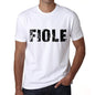 Mens Tee Shirt Vintage T Shirt Fiole X-Small White 00561 - White / Xs - Casual