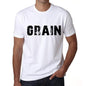 Mens Tee Shirt Vintage T Shirt Grain X-Small White 00561 - White / Xs - Casual
