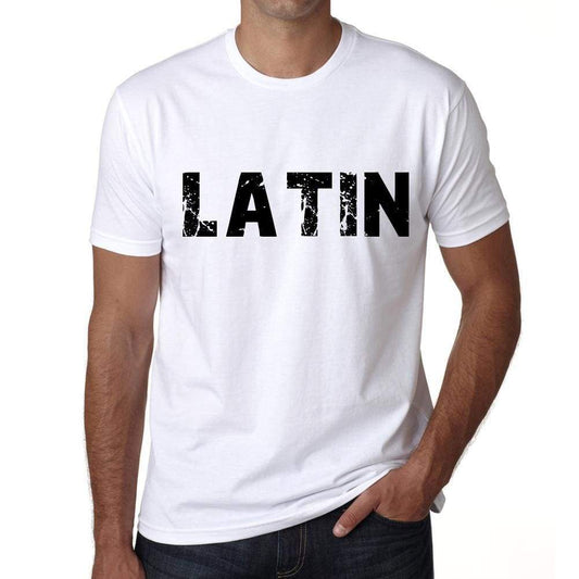 Mens Tee Shirt Vintage T Shirt Latin X-Small White 00561 - White / Xs - Casual