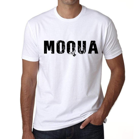 Mens Tee Shirt Vintage T Shirt Moqua X-Small White - White / Xs - Casual