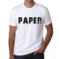 Mens Tee Shirt Vintage T Shirt Paper X-Small White - White / Xs - Casual