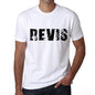 Mens Tee Shirt Vintage T Shirt Revis X-Small White - White / Xs - Casual