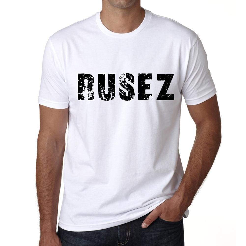 Mens Tee Shirt Vintage T Shirt Rusez X-Small White - White / Xs - Casual