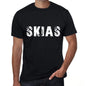 Mens Tee Shirt Vintage T Shirt Skias X-Small Black 00558 - Black / Xs - Casual