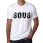 Mens Tee Shirt Vintage T Shirt Sous X-Small White 00560 - White / Xs - Casual
