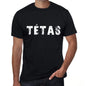 Mens Tee Shirt Vintage T Shirt Tétas X-Small Black 00558 - Black / Xs - Casual