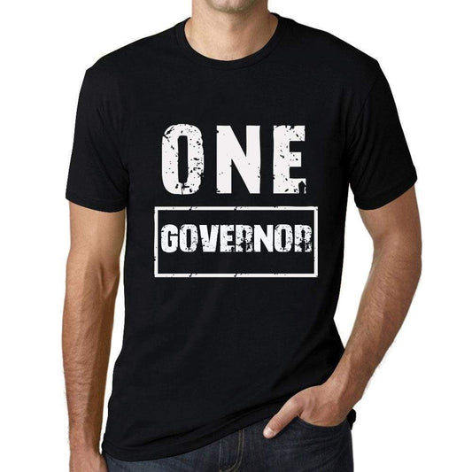 Mens Vintage Tee Shirt Graphic T Shirt One Governor Deep Black - Deep Black / Xs / Cotton - T-Shirt