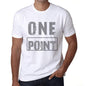 Mens Vintage Tee Shirt Graphic T Shirt One Point White - White / Xs / Cotton - T-Shirt