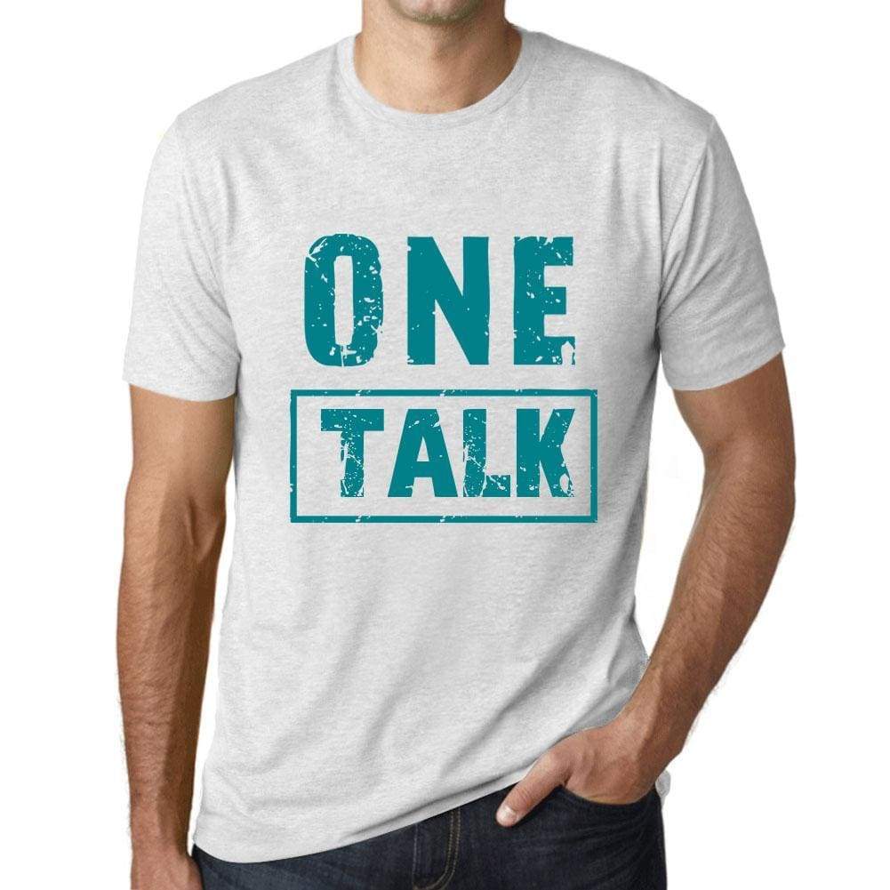 Mens Vintage Tee Shirt Graphic T Shirt One Talk Vintage White - Vintage White / Xs / Cotton - T-Shirt