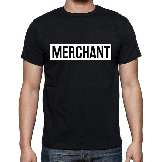 Merchant T Shirt Mens T-Shirt Occupation S Size Black Cotton - T-Shirt