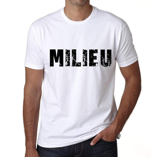 milieu Mens T shirt White Birthday Gift 00552 - ULTRABASIC