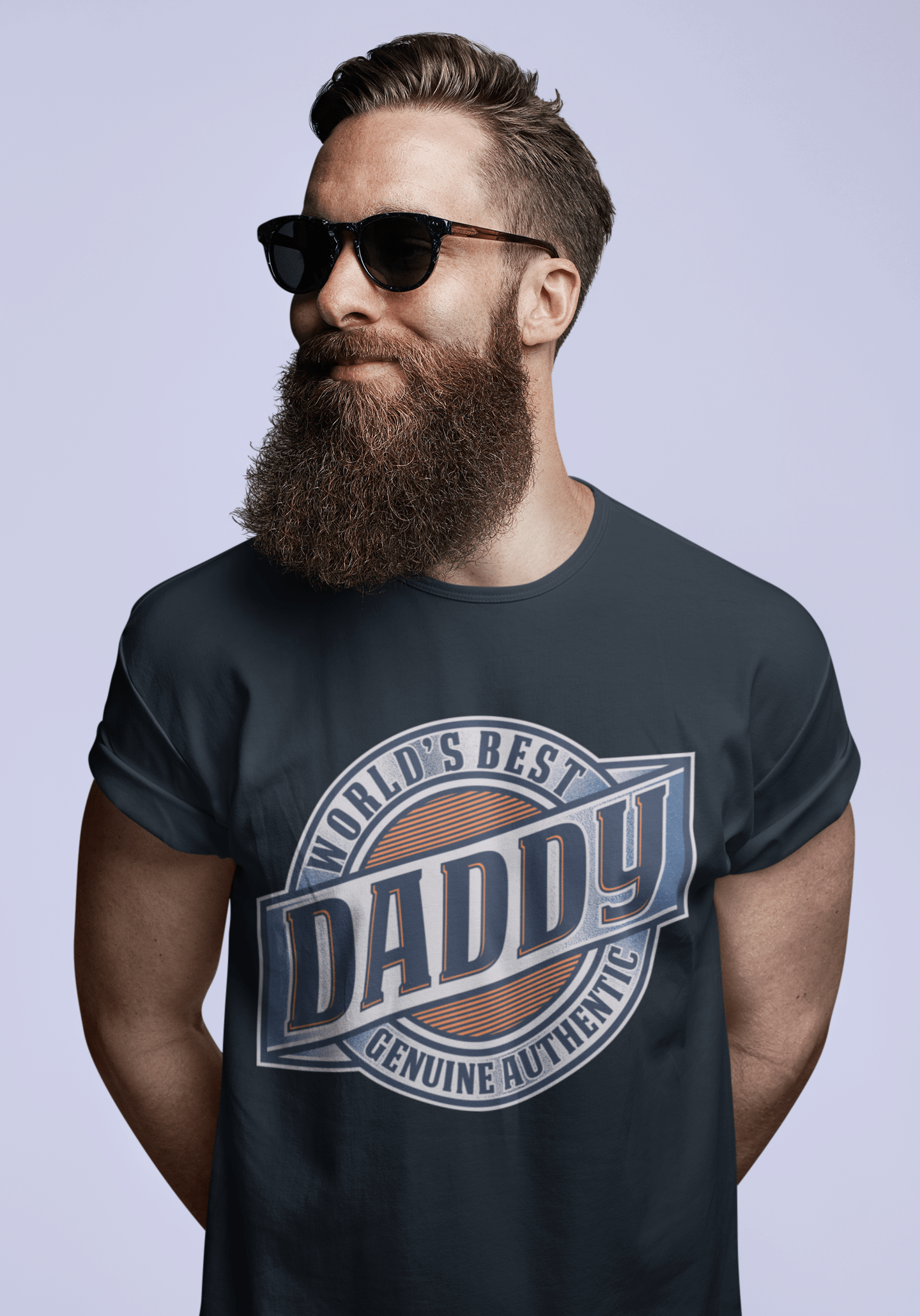 ULTRABASIC Men's T-Shirt World Best Daddy Father's Day Vintage Casual Fabulous Gift