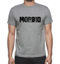 Morbid Grey Mens Short Sleeve Round Neck T-Shirt 00018 - Grey / S - Casual