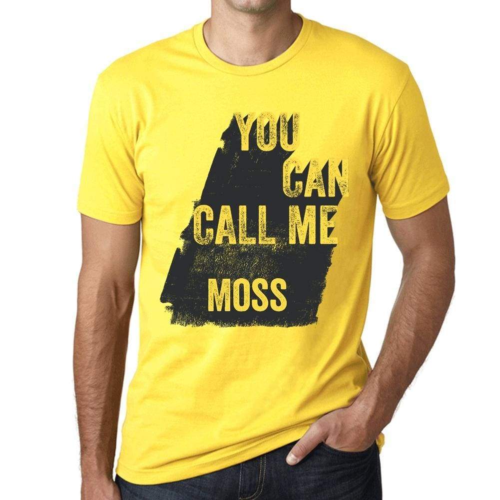 Moss You Can Call Me Moss Mens T Shirt Yellow Birthday Gift 00537 - Yellow / Xs - Casual