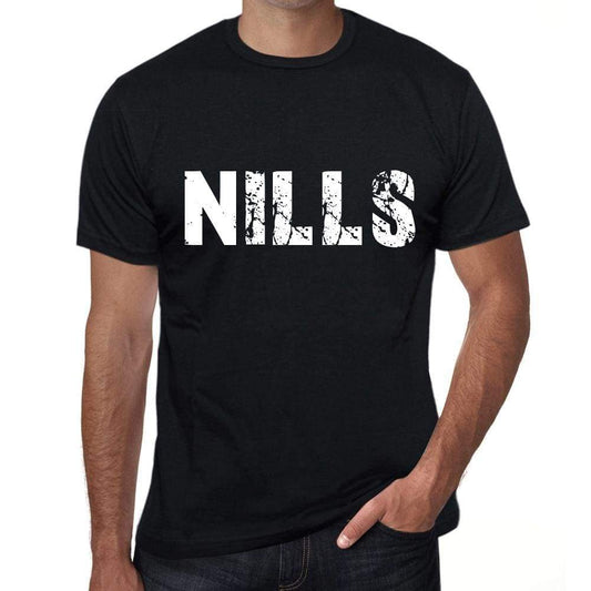 Nills Mens Retro T Shirt Black Birthday Gift 00553 - Black / Xs - Casual