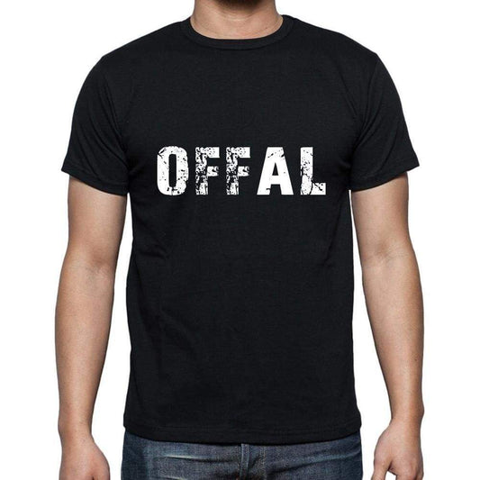 Offal Mens Short Sleeve Round Neck T-Shirt 5 Letters Black Word 00006 - Casual