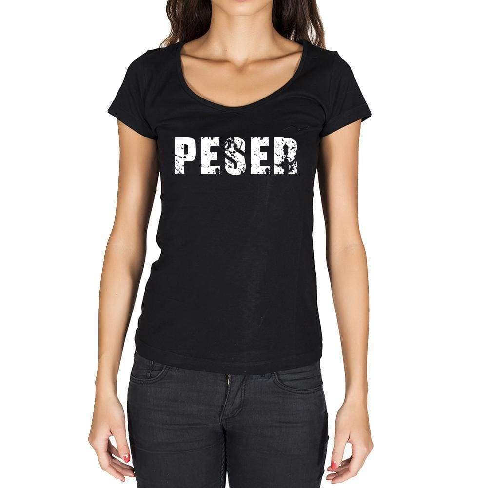 Peser French Dictionary Womens Short Sleeve Round Neck T-Shirt 00010 - Casual