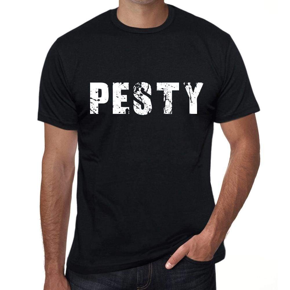 Pesty Mens Retro T Shirt Black Birthday Gift 00553 - Black / Xs - Casual