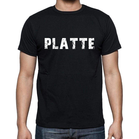 Platte Mens Short Sleeve Round Neck T-Shirt - Casual