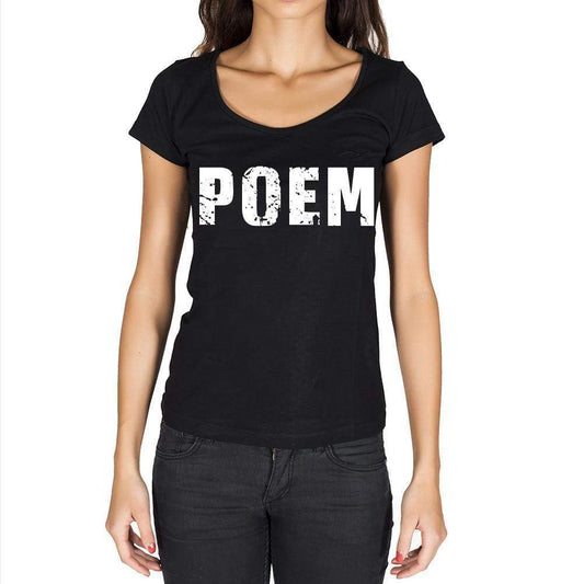 Poem Womens Short Sleeve Round Neck T-Shirt - Casual