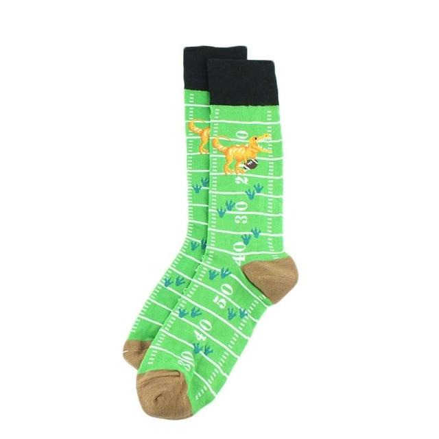 Creative Food Animal Socks Combed Cotton Funny Socks Men Novelty Design Plane Dinosaur Crew Skateboard Socks Calcetines Hombre