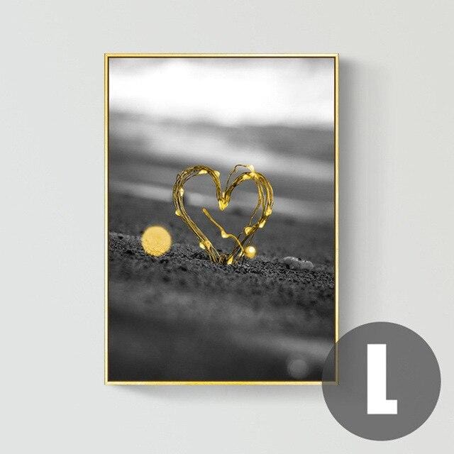 Modern Posters and Prints Yellow balloon scenery canvas painting No Frame Wall Art Pictures for Living Room Home Decoration