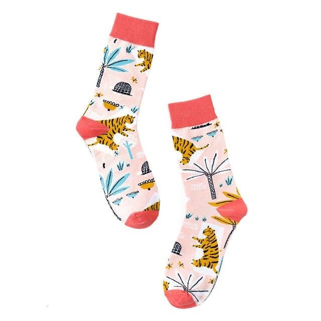 New 2020 Autumn Winter Socks Women Funny Creative Beauty Pattern Harajuku Calcetines Casual Vacation Happy Socks Streetwear