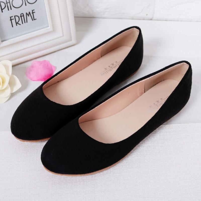 Spring Summer Ladies Shoes Ballet Flats Women Flat Shoes Woman Ballerinas Black Large Size 43 44 Casual Shoe Sapato Womens Loafe