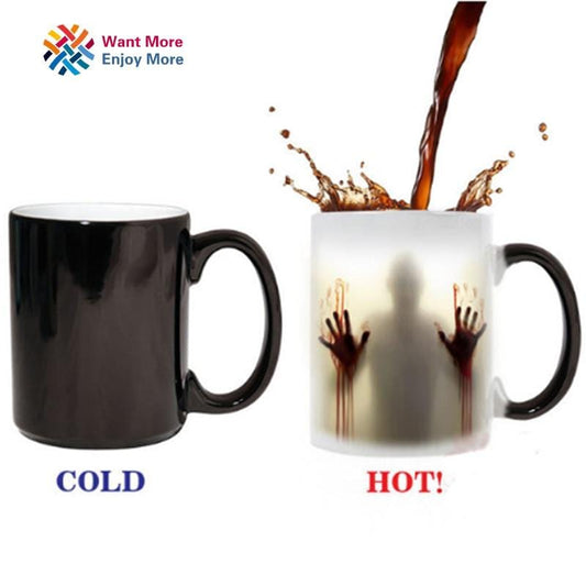 The walking dead Mug color changing Heat Sensitive Ceramic 11oz coffee mug surprise gift