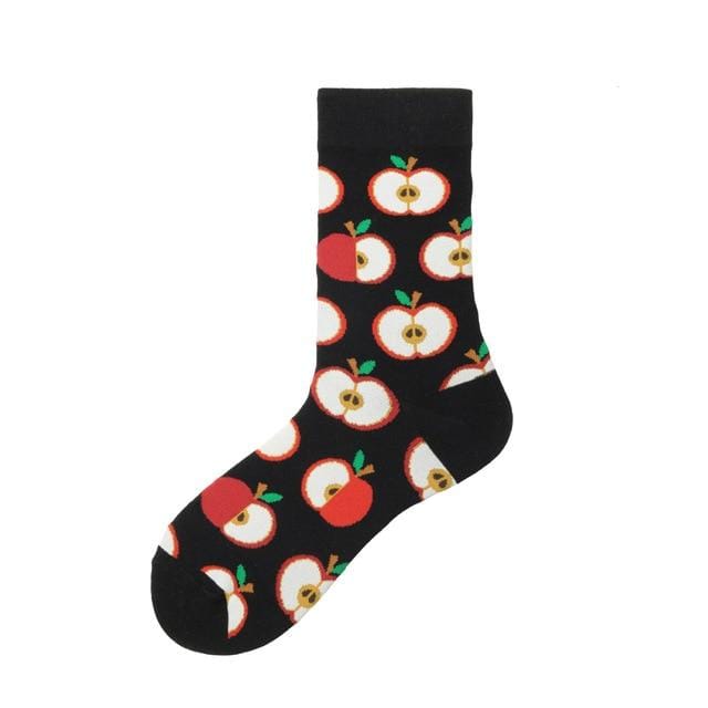 Cotton funny Socks Women &Men New 2019 cute Autumn Winter New Year Santa Claus Christmas Fruit Animal Fish Happy Socks PEONFLY