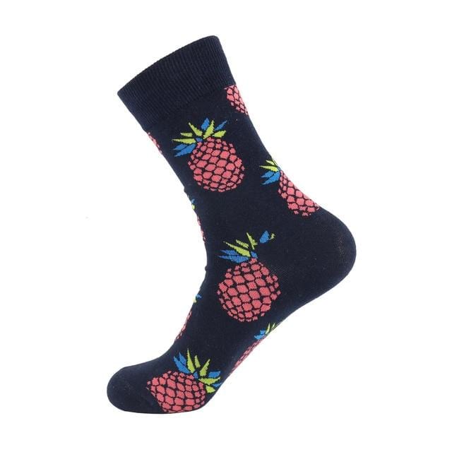 Cotton funny Socks Women &Men New 2019 cute Autumn Winter New Year Santa Claus Christmas Fruit Animal Fish Happy Socks PEONFLY