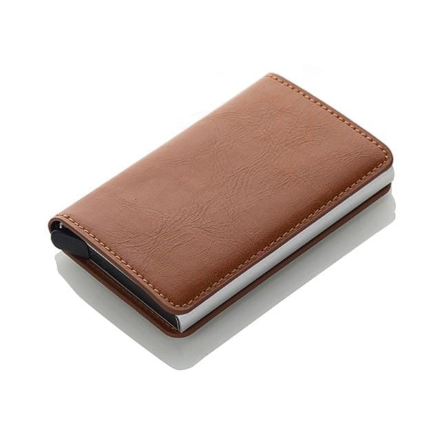 Men Credit Card Holders Business ID Card Case Fashion Automatic RFID Card Holder Aluminium Bank Card Wallets