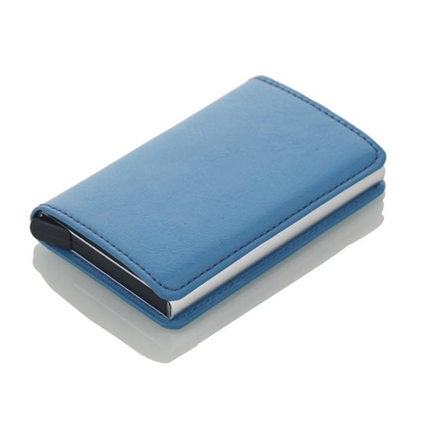 Men Credit Card Holders Business ID Card Case Fashion Automatic RFID Card Holder Aluminium Bank Card Wallets