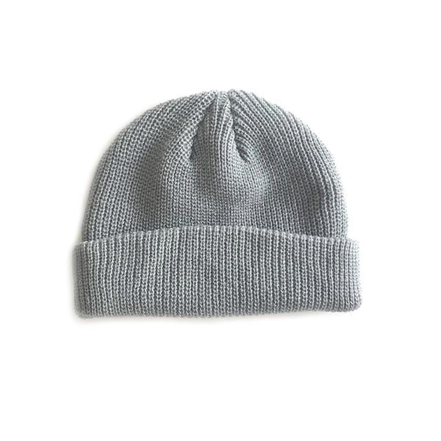 Men Knitted Hat Beanie Skullcap Sailor Cap Cuff Brimless Retro Navy Style Beanie Hat TT@88