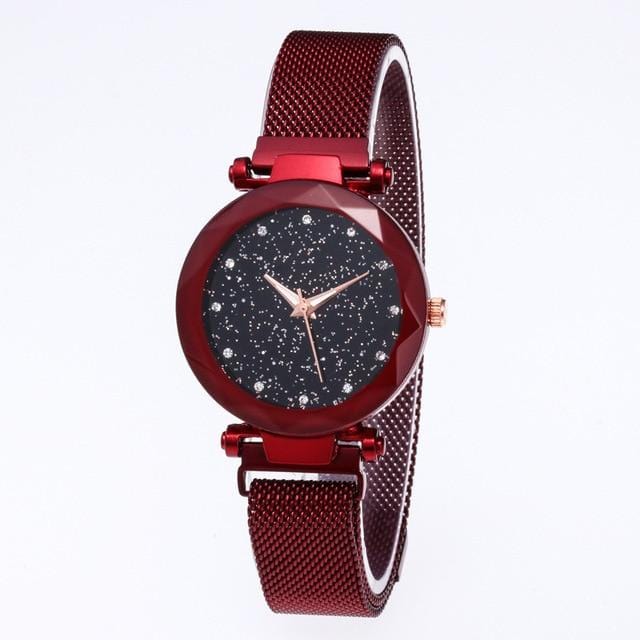 Reloj Mujer Luxury Starry Sky Women Watches Gold Magnetic Mesh Belt Band Watch Women's Fashion Dress Wristwatch Zegarek Damski