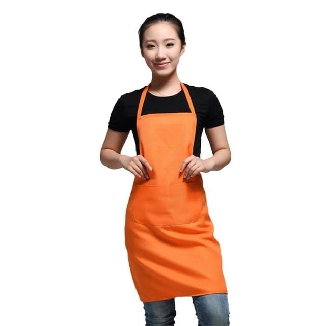 63x70cm classic design work apron polyester kitchen apron with pocket couples apron-Apron-Ultrabasic