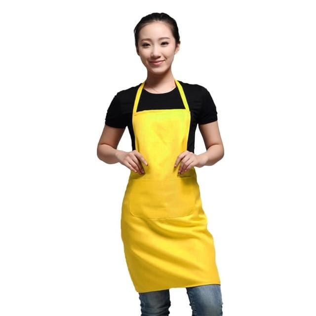 63x70cm classic design work apron polyester kitchen apron with pocket couples apron-Apron-Ultrabasic