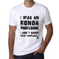 Professor What Happened White Mens Short Sleeve Round Neck T-Shirt 00316 - White / S - Casual