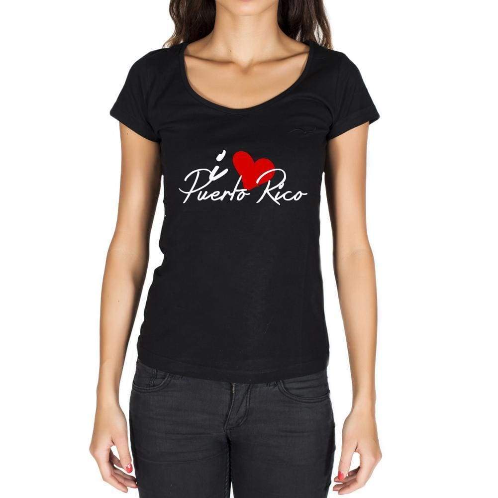 Puerto Rico Womens Short Sleeve Round Neck T-Shirt - Casual