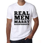 Real Men Marry Saxophonists Mens Short Sleeve Round Neck T-Shirt - White / S - Casual