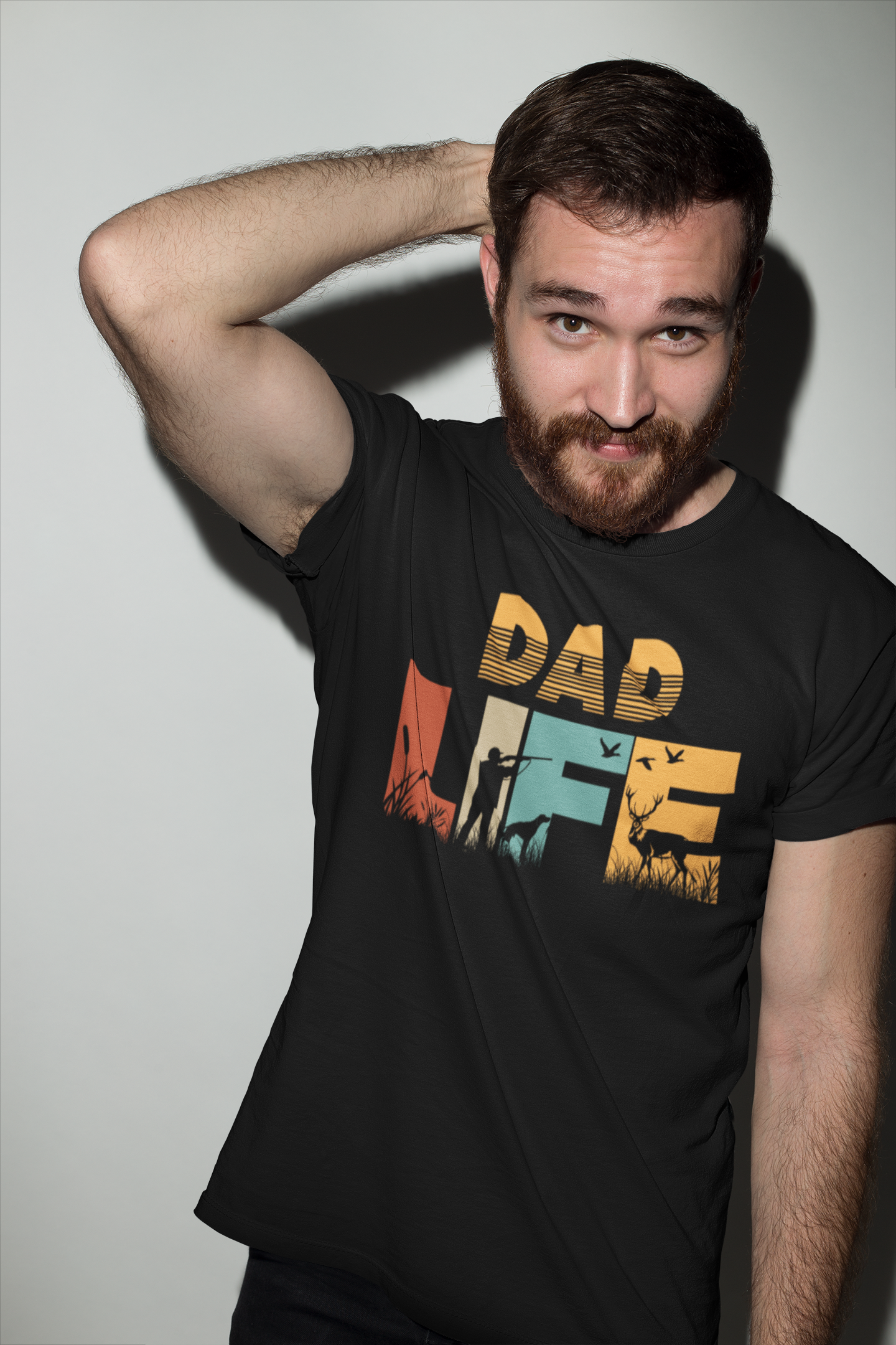 ULTRABASIC Men's Graphic T-Shirt Dad Life - Family Time - Hunting Deer